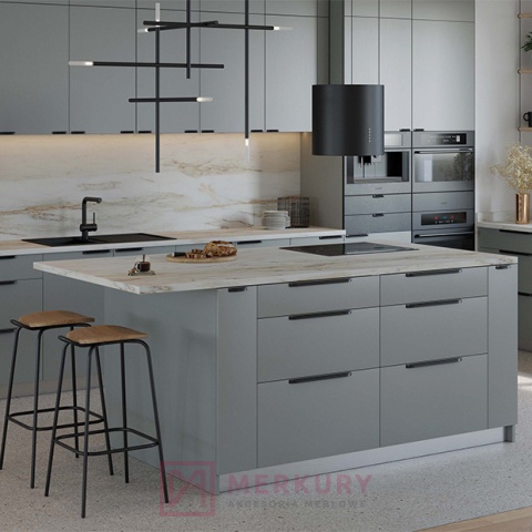 Uchwyt meblowy 2447 czarny mat 320/350mm MERKURY Akcesoria Meblowe