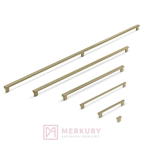 Uchwyt meblowy RIVA 16252A12000.V5 złoty mat  1200mm MERKURY Akcesoria Meblowe