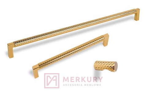 Uchwyt meblowy TRAMA złoty połysk 320mm MERKURY Akcesoria Meblowe