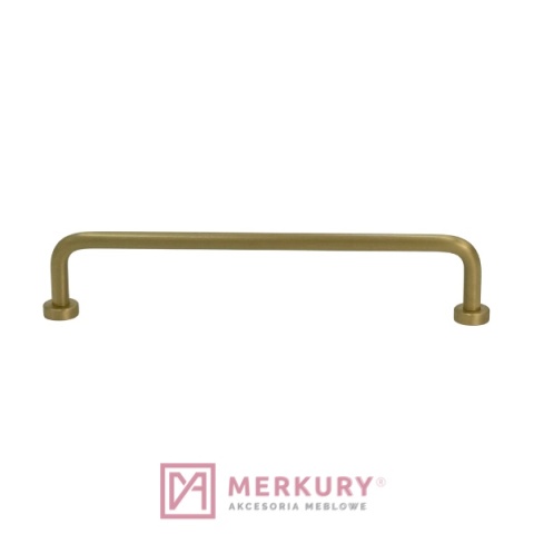 Uchwyt meblowy reling LOUNGE złoty szczotkowany 160mm  MERKURY Akcesoria Meblowe