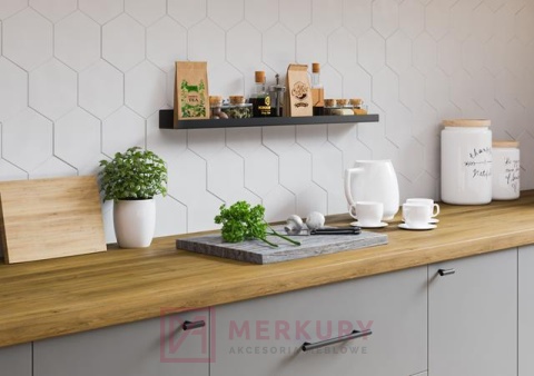 Uchwyt meblowy relingowy GAMET RE10  złoty satynowy 256/356mm MERKURY Akcesoria Meblowe