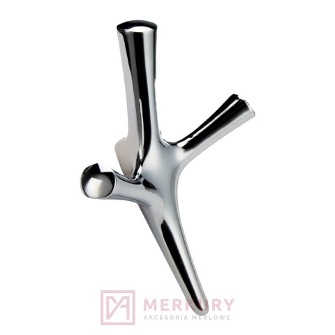 Wieszak meblowy KORAL DUŻY chrom połysk MERKURY Akcesoria Meblowe