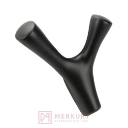 Wieszak meblowy KORAL MAŁY czarny mat MERKURY Akcesoria Meblowe