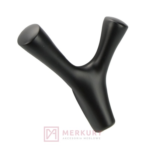 Wieszak meblowy KORAL MAŁY czarny mat MERKURY Akcesoria Meblowe