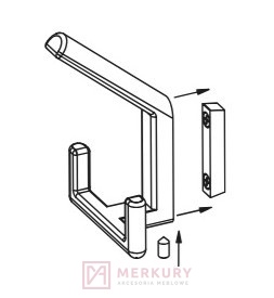 Wieszak meblowy NOX Z-5459 czarny mat MERKURY Akcesoria Meblowe
