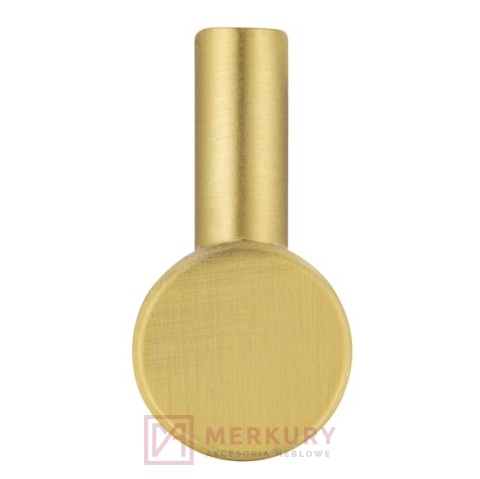 Wieszak meblowy pojedynczy 2453 złoty szczotkowany MERKURY Akcesoria Meblowe