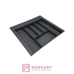 Wkład szufladowy MAX TE36.0121.05.007 do szafki 60cm grafit 490-550x490mm MERKURY Akcesoria Meblowe