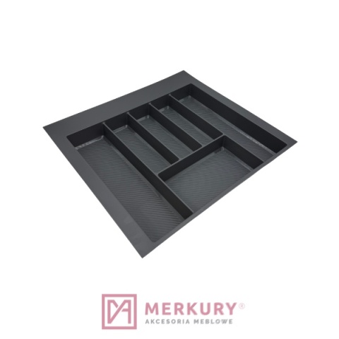 Wkład szufladowy MAX TE36.0121.05.007 do szafki 60cm grafit 490-550x490mm MERKURY Akcesoria Meblowe