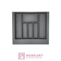 Wkład szufladowy MAX TE36.0121.05.007 do szafki 60cm grafit 490-550x490mm MERKURY Akcesoria Meblowe