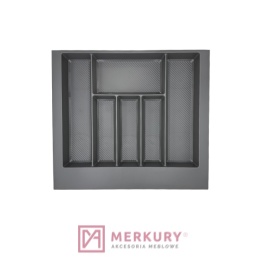 Wkład szufladowy MAX TE36.0121.05.007 do szafki 60cm grafit 490-550x490mm MERKURY Akcesoria Meblowe