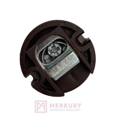 Zawieszka regulowana mimośrodowa brązowa MERKURY Akcesoria Meblowe