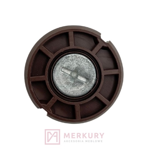 Zawieszka regulowana mimośrodowa brązowa MERKURY Akcesoria Meblowe