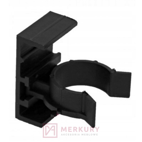 Klip do nóżki Volpato H-100 H-120 czarny mat MERKURY Akcesoria Meblowe
