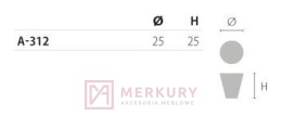 Gałka meblowa AMBIENT A-312 MERKURY Akcesoria Meblowe Mariusz Adamczyk