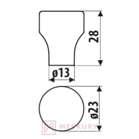 GA22-R101 gałka meblowa GAMET KASZMIR KASZMIROWA MERKURY Akcesoria Meblowe sklep internetowy
