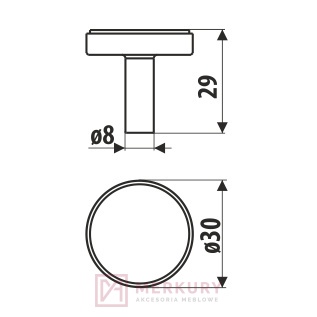 GU18-GR101 gałka meblowa GAMET KASZMIR KASZMIROWA MERKURY Akcesoria Meblowe sklep internetowy
