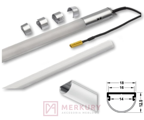 Gotowy zestaw oświetlenia szuflady 12V, 4000K, Loox5 2194 HÄFELE, L-863mm