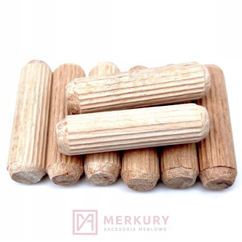 Kołek meblowy drewniany 8mm 35mm 50szt MERKURY Akcesoria Meblowe