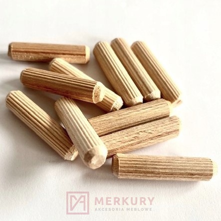 Kołek meblowy drewniany 8mm 35mm 50szt MERKURY Akcesoria Meblowe
