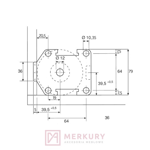 Nóżka kuchenna regulowana WURTH H-150mm A0683360303061
