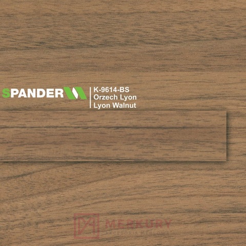 Obrzeże meblowe ABS 22mm, orzech lyon K-9614-BS Spander