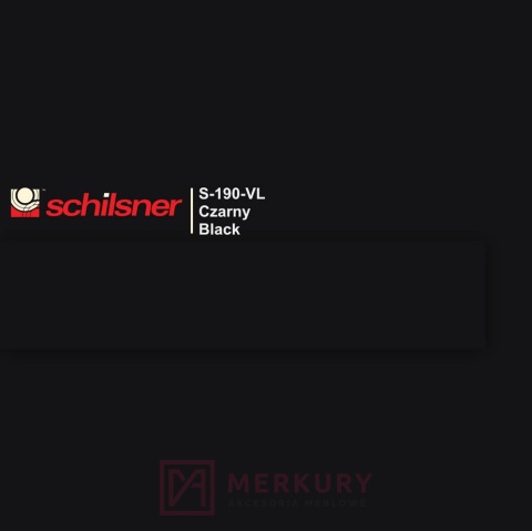 Obrzeże meblowe ABS 43mm, czarny S-190-VL Spander