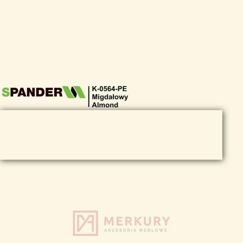 Obrzeże meblowe ABS 43mm, migdałowy K-0564-PE Spander