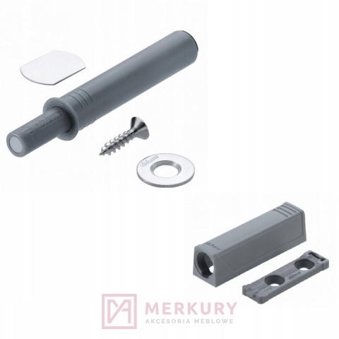 ODBOJNIK BLUM TIP-ON 9561004 krótki szary magnes + ADAPTER