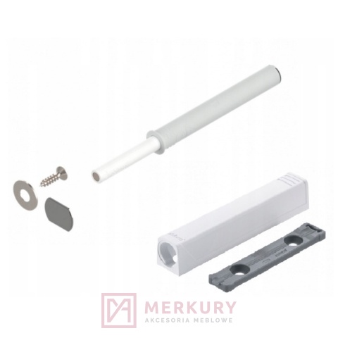 Odbojnik TIP-ON BLUM 956A1004 długi z magnesem, biały SKLEP INTERNETOWY MERKURY AKCESORIA MEBLOWE MARIUSZ ADAMCZYK