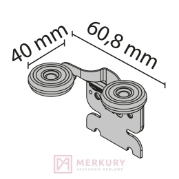 Prowadnik górny Łożyskowany SOLID PRO firmy LAGUNA nr 8217