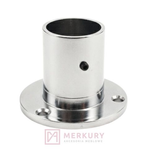 Rozetka do rury mocowanie drążka fi25mm, chrom połysk
