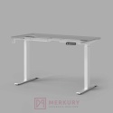 Stelaż biurka MULTI regulowany elektrycznie, H=72-120cm biały dwusilnikowy MERKURY AM Izdebnik