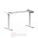 Stelaż biurka MULTI regulowany elektrycznie, H=72-120cm biały dwusilnikowy MERKURY AM Izdebnik