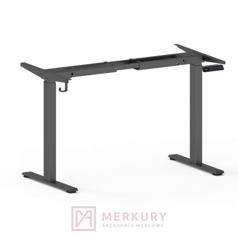 Stelaż biurka MULTI regulowany elektrycznie, H=72-120cm czarny dwusilnikowy MERKURY AM Izdebnik