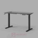 Stelaż biurka MULTI regulowany elektrycznie, H=72-120cm czarny dwusilnikowy MERKURY AM Izdebnik