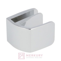 Uchwyt do szklanych drzwi, gablot SQUARE chrom MERKURY Akcesoria Meblowe