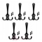 5 x Wieszak meblowy DW59, czarny mat