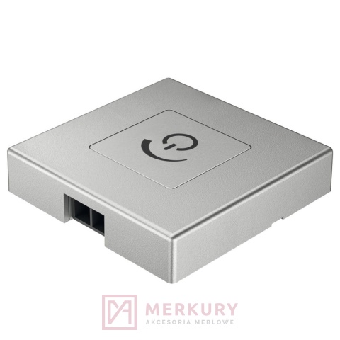 Wyłącznik/włącznik dotykowy z fukcją ściemniania Loox 833.89.134, srebrny