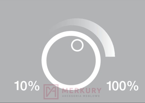 Wyłącznik/włącznik dotykowy z fukcją ściemniania Loox 833.89.134, srebrny