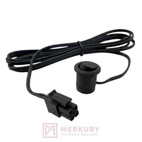 Przełącznik włącznik wyłącznik kołyskowy Loox, czarny