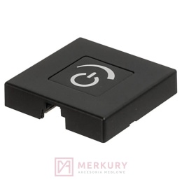 Wyłącznik włącznik dotykowy ze ściemniaczem, czarny