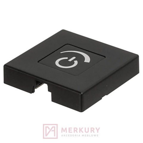 Wyłącznik włącznik dotykowy ze ściemniaczem, czarny