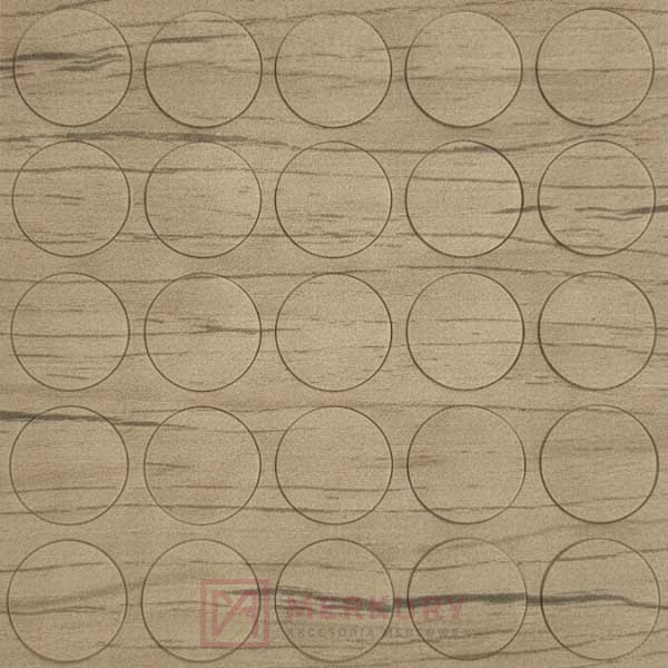 Zaślepka meblowa samoprzylepna, fi14mm, dąb craft szary, 25szt