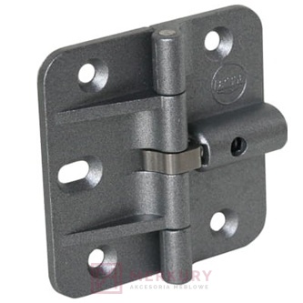 Zawias do drzwi składanych LUX 1177, srebrny