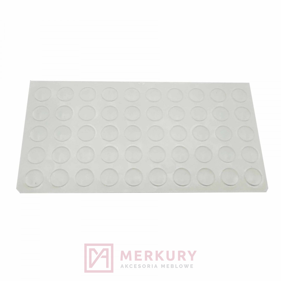 Odbojnik silikonowy naklejany 7x1,5 mm 50 szt