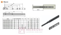 Prowadnice kulkowe AMIX DB45 PUSH PERFECT 350 mm – pełny wysuw, PUSH TO OPEN (boczny montaż)