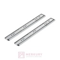 Prowadnice kulkowe AMIX DB45 PUSH PERFECT 350 mm – pełny wysuw, PUSH TO OPEN (boczny montaż)