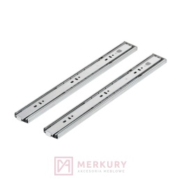 Prowadnice kulkowe AMIX DB45 PUSH PERFECT 350 mm – pełny wysuw, PUSH TO OPEN (boczny montaż)