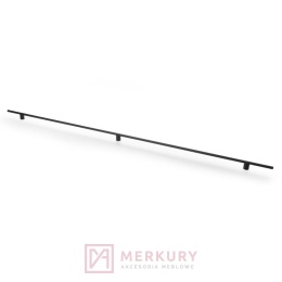 Uchwyt meblowy LINEA czarny mat 1200mm – loftowy uchwyt do mebli GTV
