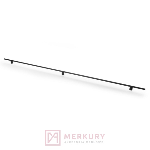Uchwyt meblowy LINEA czarny mat 1200mm – loftowy uchwyt do mebli GTV